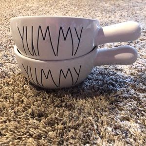 Rae Dunn Yummy Bowls with Handles